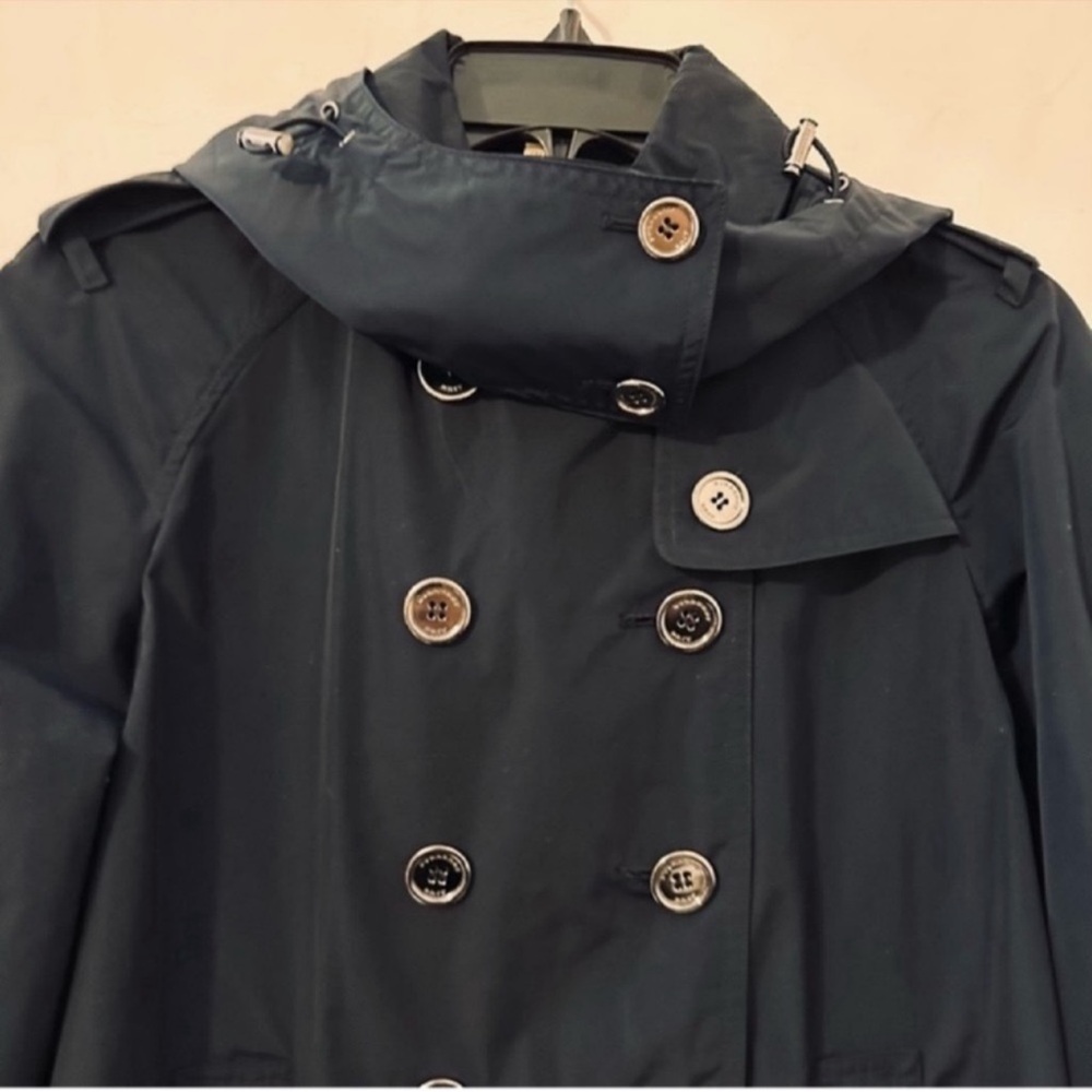 Burberry | Coat/Jacket | Burberry Brit Rain Jacket with Detachable Hood … - Picture 4 of 16